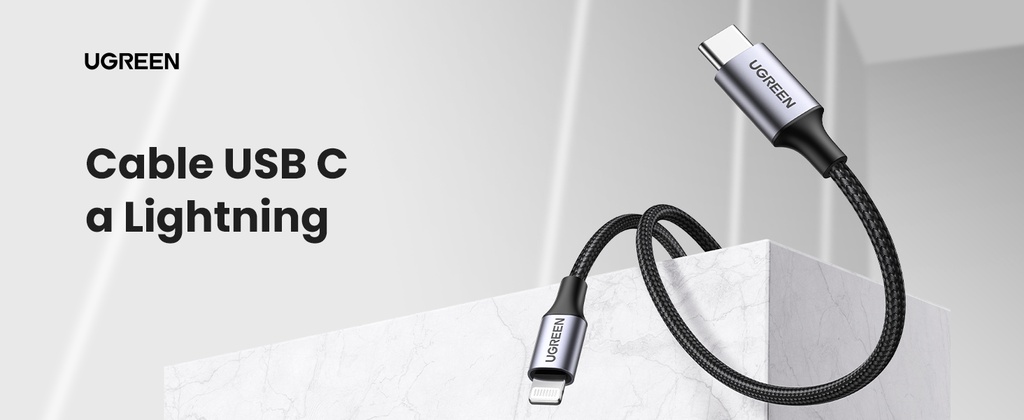 CABLE USB-C LIGHTNING SHELL UGREEN  