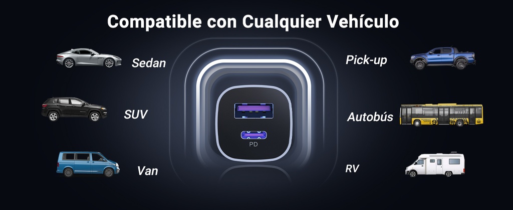 CARGADOR AUTO 30W UGREEN 