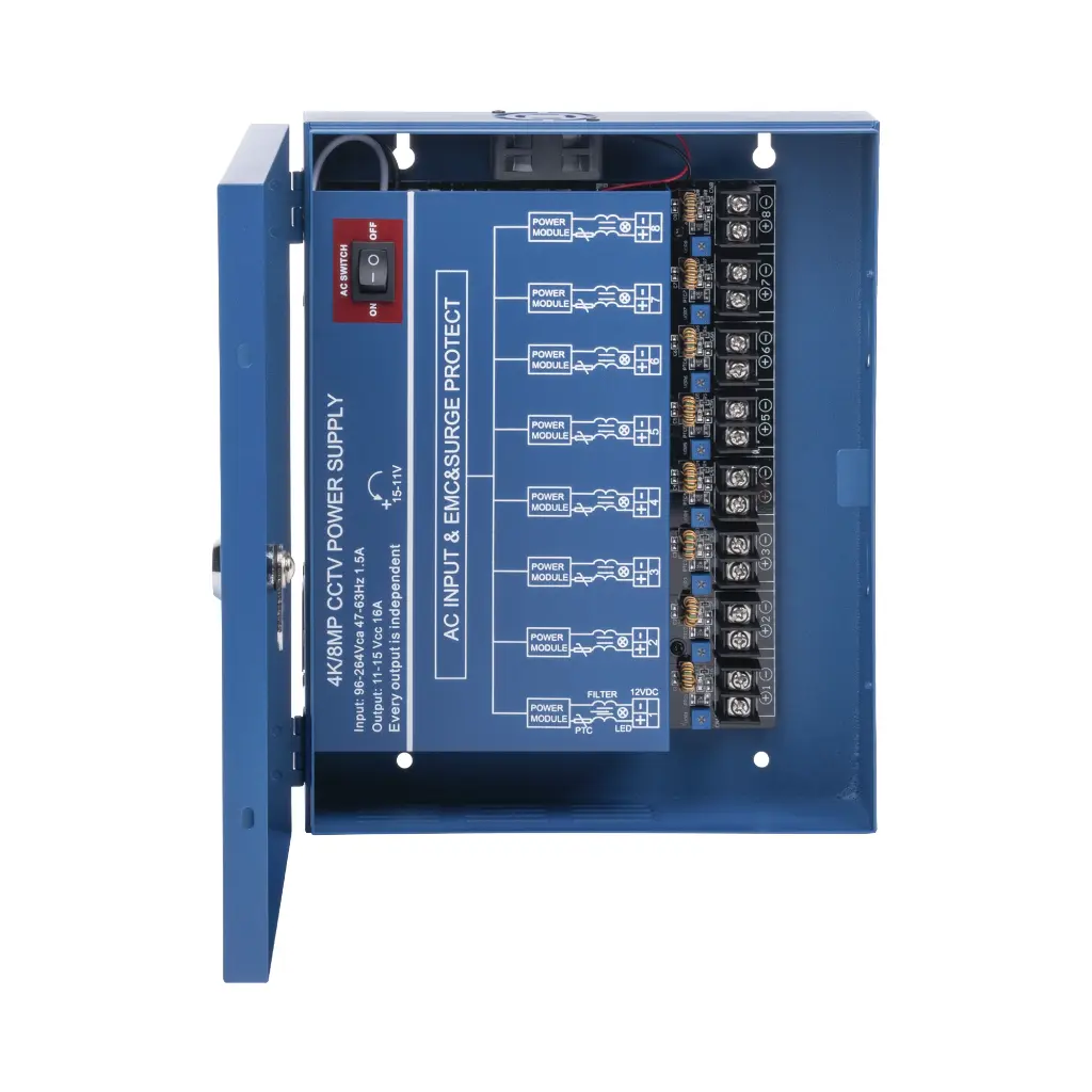 FUENTE DE ALIMENTACION EPCOM DE 8 CANALES